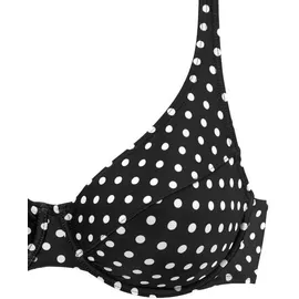 LASCANA Bügel-Bikini Damen Schwarz/Weiß 36 Cup G