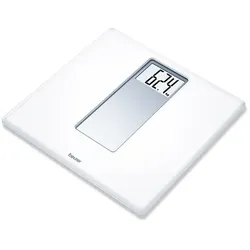 beurer kunststoffwaage lcd xxl glas detail waage 180kg ps160