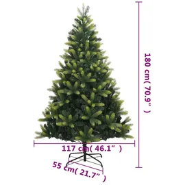 vidaXL Künstlicher Weihnachtsbaum Klappbar mit Ständer 180 cm