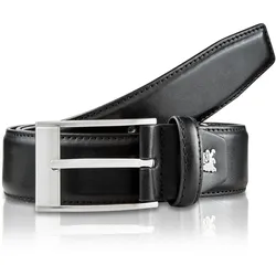 Ledergürtel LERROS "LERROS Citybelt *Shade*", Damen, Gr. 95, schwarz, Materialmix, Gürtel