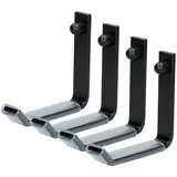 ECD Germany Autoreifen Wandhalterung 4 STK. 105 x 105 mm | aus Ganzstahl | belastbar bis | inkl. Montagematerial | Reifenhalter Reifenhalterung Reifen Felgen Wandhalter Reifenständer Felgenbaum