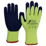 AS Arbeitsschutz NITRAS Winter Blocker" Winter-Strick-Handschuhe, Nahtlose Terry-Schlingenhandschuhe, neongelb, 1 Paar Größe 8