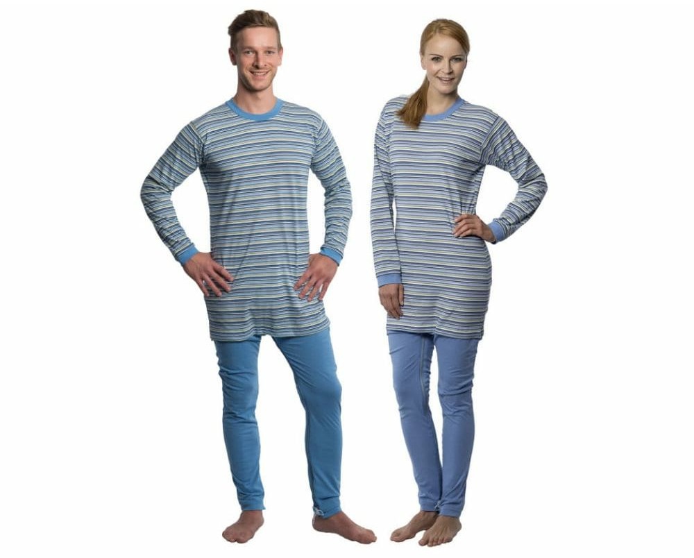 suprima 4708 Pflegeoverall Pyjama CareFunction Pflegebekleidung 1 St hellblau Unisex