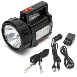 Velamp Aufladbare Handleuchte LED CREE 10W 735 Lumen