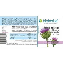 Bioherba Bio Mariendistel Tropfen 50 ml