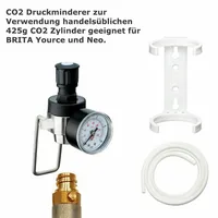 CO2 Druckminderer zu Verwendung 425g CO2 Zylinder geeignet für BRITA Yource, Neo