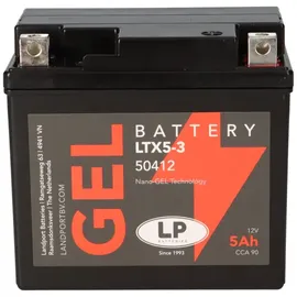 Landport Batterie 12V 5Ah für Motorrad Startbatterie MG LTX5-3