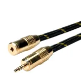 Roline Audioverlängerungskabel 3,5mm-Klinken-Stecker / 3,5mm-Klinken-Buchse 10,0m (11.09.4759)