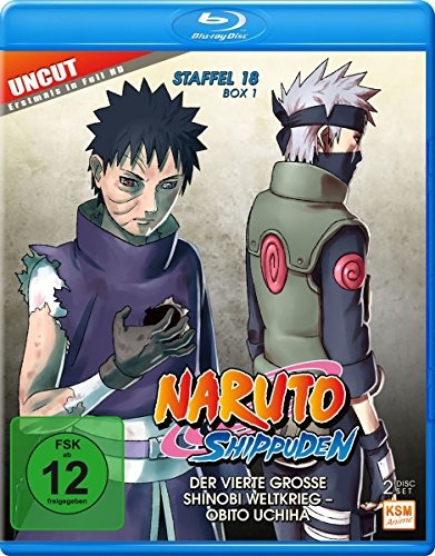 Naruto Shippuden - Der vierte große Shinobi Weltkrieg - Obito Uchiha - Staffel 18.1: Episode 593-602 - uncut [Blu-ray] (Neu differenzbesteuert)