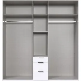 WIMEX Drehtürenschrank Mugano 225 x 236 x 58 cm Schwarz