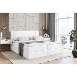 altdecor Boxspringbett 140 x 200 cm H3 Weiß