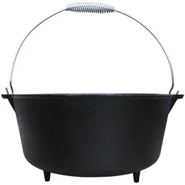 Bluecraft Dutch Oven 9 qt mit Füßen und Deckel als Grillpfanne nutzbar