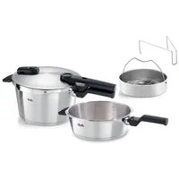 Fissler Schnellkochtopf Vitaquick Premium 2tlg. Edelstahl Silber