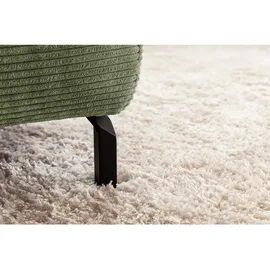 KAWOLA Sofa DELIA Ecksofa Cord olivgrün Recamiere links