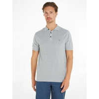 Tommy Hilfiger Poloshirt »CHAIN RIDGE STRUCTURE SS POLO«, mit Logostickerei auf der Brust, Gr. XL, light grey, , 95718133-XL