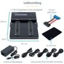 Startech StarTech.com Eigenständiger Dual-Bay M.2 SATA & M.2 NVMe Duplicator Komponenten Zubehör für PCIe AHCI, 2,5 und 3,5 Zoll Laufwerke
