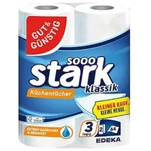 Gut&Günstig Küchenrollen stark klassik 3-lagig 2 Rollen