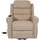 Mendler Fernsehsessel HWC-K63, Relaxsessel Sessel, Liegefunktion Aufstehhilfe Massage Heizfunktion, Stoff/Textil - beige-braun