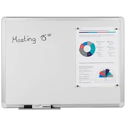 Whiteboard 60,0 x 45,0 cm weiß lackierter Stahl