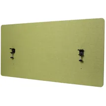 Mendler Akustik-Tischtrennwand HWC-G75, Büro-Sichtschutz Schreibtisch Pinnwand, doppelwandig Stoff/Textil ~ 60x120cm grün