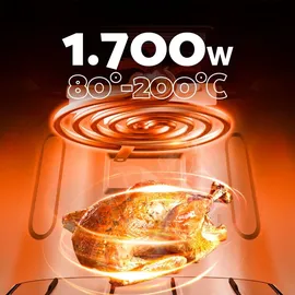 AECO TOUCH AirFryer 5,7 Liter schwarz