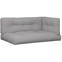 vidaXL Palettenkissen 5-tlg. 60 x 40 x 20 cm grau
