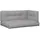 vidaXL Palettenkissen 5-tlg. 60 x 40 x 20 cm grau