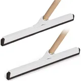 Novaliv Wasserabzieher Boden mit Holzstiel 43cm
