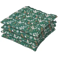 Homescapes Stuhlkissen, grün Textil, Baum/Pflanze/Natur, Quadratisch, 40x5x40 cm Oeko-Tex®,
