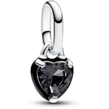 Pandora Schwarzes Chakra Herz Silber 793042C01