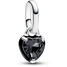 Pandora Schwarzes Chakra Herz Silber 793042C01