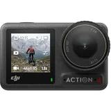 DJI Osmo Action 4 Essential-Combo – 4K/120fps wasserdichte Action-Kamera mit einem 1/1,3-Zoll-Sensor, atemberaubende Low-Light-Aufnahmen, 10-Bit- und D-Log M-Farbleistung, langlebiger 1.770 mAh-Akku