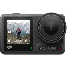 DJI Osmo Action 4 Essential-Combo – 4K/120fps wasserdichte Action-Kamera mit einem 1/1,3-Zoll-Sensor, atemberaubende Low-Light-Aufnahmen, 10-Bit- und D-Log M-Farbleistung, langlebiger 1.770 mAh-Akku