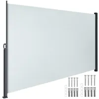 Tectake Seitenmarkise 300 x 200 cm grau Polyester