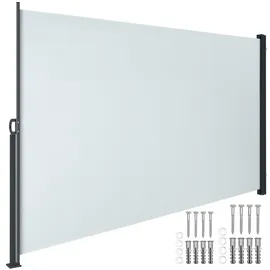 Tectake Seitenmarkise 300 x 200 cm grau Polyester