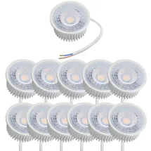 Oktaplex lighting Einbauspot 12er Set 4,9 W GU10 neutralweiß