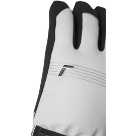 Reusch Cozy Down R-TEX® XT warme, wasserdichte, Winddichte und atmungsaktive Winterhandschuhe Fingerhandschuhe Schneehandschuhe Skihandschuhe für Damen, weiß-schwarz, 7.5