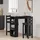 vidaXL Bartisch mit Regal 102 x 50 x 103,5 cm Schwarz