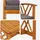 vidaXL Garten-Lounge-Set 3-tlg. braun