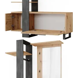 Vicco Garderobe Porto 120 x 192 cm Braun