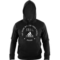 Adidas Unisex Fællesskabslinje Hoody, Schwarz/Weiß, XS EU