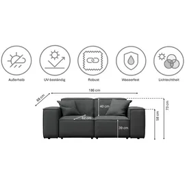 kaiser möbel Malibu Loungeset grau