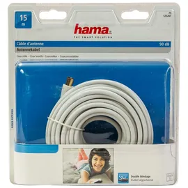 Hama Antennen-Kabel 15 m Weiß