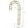 ECD Germany LED Zuckerstange 75 cm Metall 26x75x40 cm Gold
