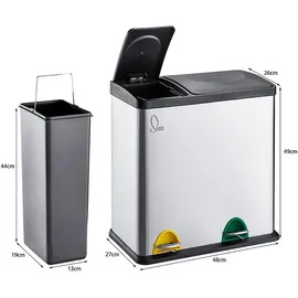 Svita TC3X15 45 l Silber