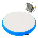 vidaXL Aufblasbare Gymnastikmatte mit Pumpe 100x100x20 cm PVC Blau