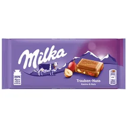 Milka Trauben Nuss Schokolade 100G