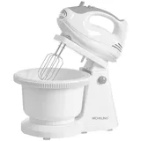 MICHELINO Handmixer-Set 74365 weiß mit Ständer und Schüssel