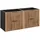petits-meubles Waschtischunterschrank 120,4 x 57 x 46 cm Schwarz