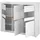 Highboard 165 x 132 x 42 cm Weiß